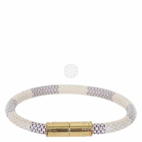PreOwned Louis Vuitton Damier Azur Keep it Bracelet  STORE 5a Luxury  Preowned Goods