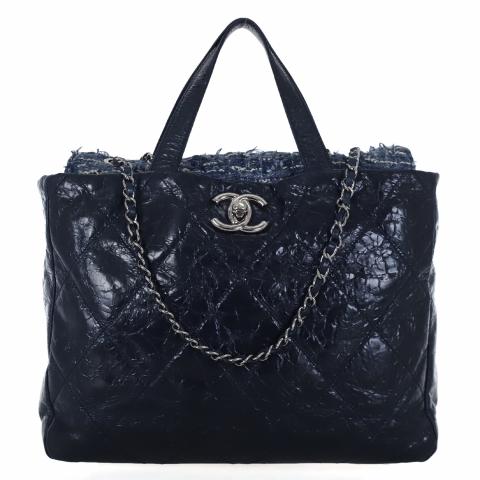 Chanel Tote Bag Black Leather Way For Women
