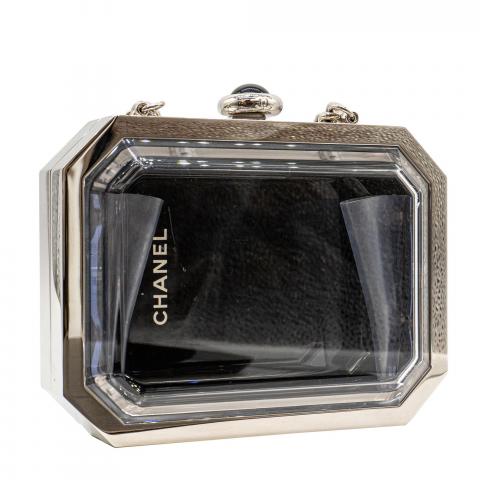 Sell Chanel Premiere Minaudiere with Strap - Black/Silver