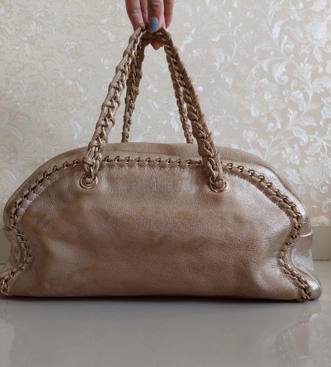 Sell Chanel Luxe Ligne Bowler Bag - Gold