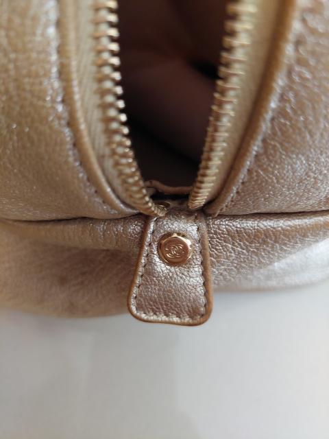 Chanel Metallic Brown Leather Medium Chain Trim Luxe Ligne Bowler Bag at  1stDibs