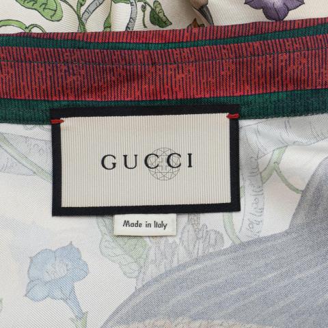 GUCCI BIRDS OF PREY SILK TWILL SHIRT (Size 15+)