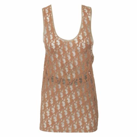 Sell Dior Homme Sheer Oblique Tank Top Pink