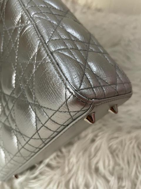 Sell Christian Dior Metallic Small Myabcdior Lady Dior Bag - Silver |  Huntstreet.Com