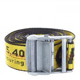 Off White Industrial Artisan Fringe Belt Sell Off-White Artisan Fringe Trim Industrial Belt - Yellow  main image 4