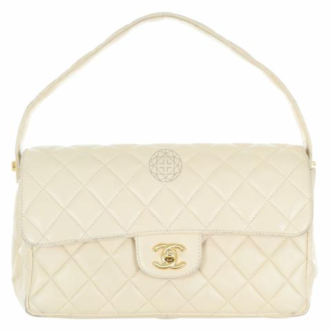 Sell Chanel Vintage Lambskin Quilted Double Face Bag - Beige