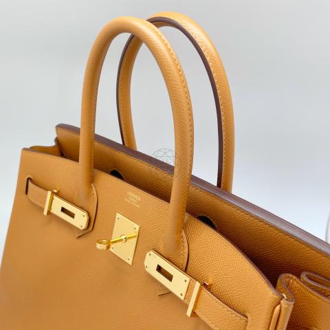 Hermes Birkin Sellier Bag Brown Epsom with Gold Hardware 30 Brown 1603701