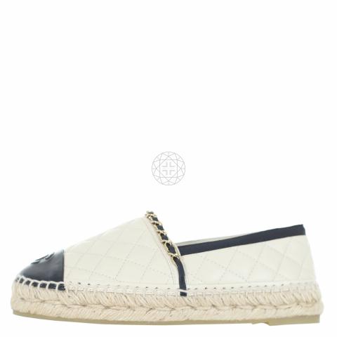 Sell Chanel Cruise 2021 Quilted Espadrilles - Off-White