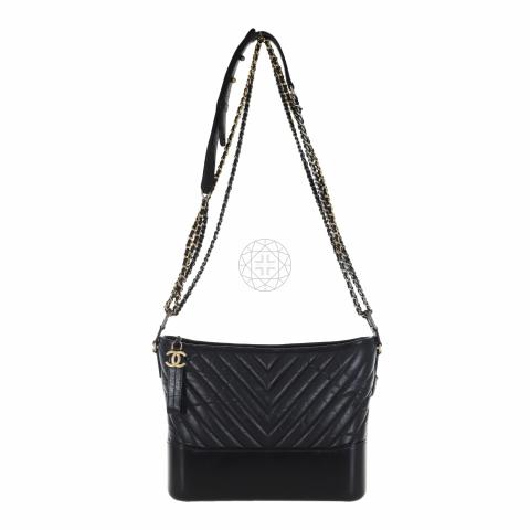 Chanel Aged Calfskin Quilted Small Gabrielle Hobo Black – STYLISHTOP