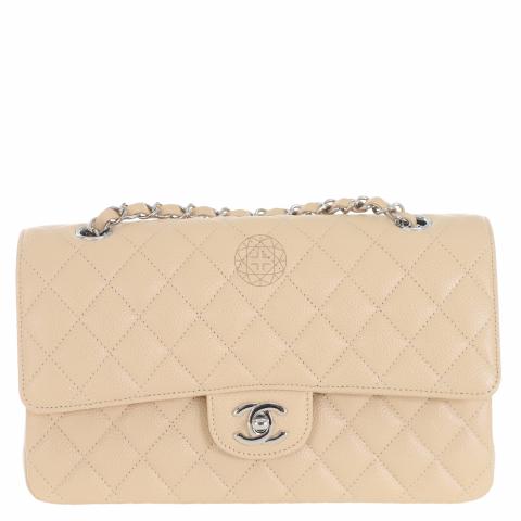 chanel classic flap bag nude