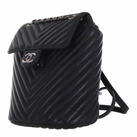 Sell Chanel Chevron Urban Spirit Backpack - Black