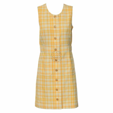 Sell Tory Burch Plaid Dress - Yellow 