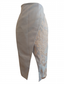 Louis Vuitton® Oversized Pocket Glitter Mini Skirt SiLVer. Size S0