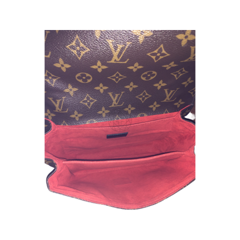 Louis Vuitton Pochette Metis Monogram Braided Coquelicot Red in