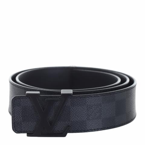 Louis Vuitton Damier Graphite Initials Belt Size 100 CM Louis