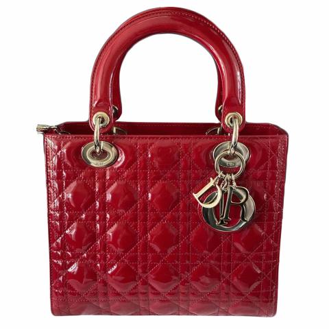 lady dior medium red