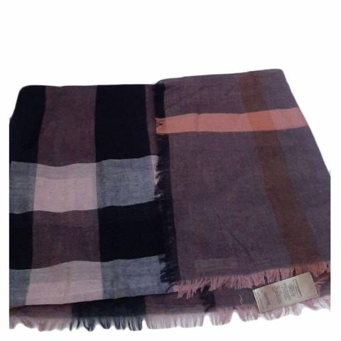 Sell Burberry Sheer Mega Check Shawl - Multicolor 