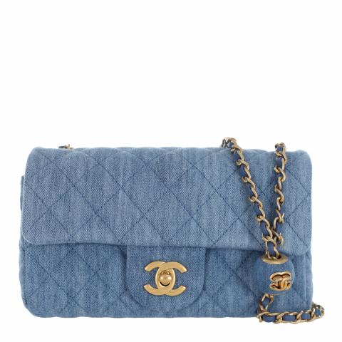 chanel denim mini bag