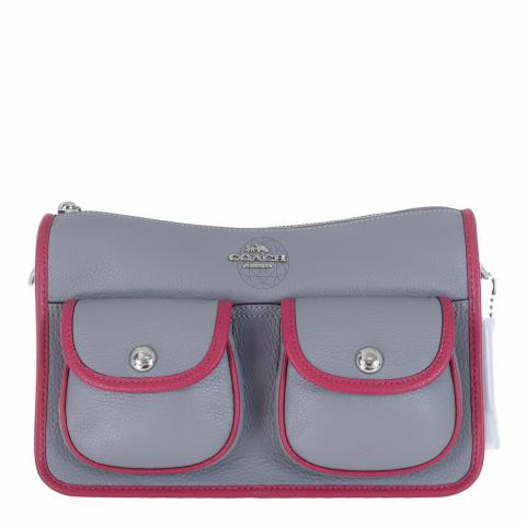 Sell Coach Pennie Crossbody With Coin Case - Grey