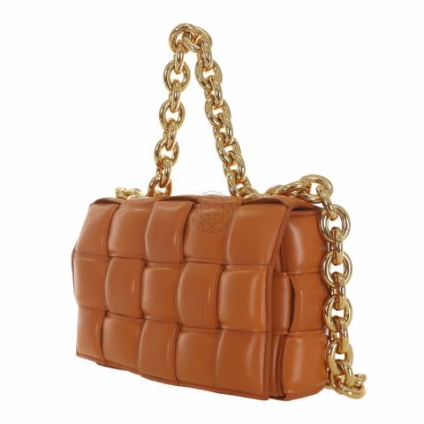 Bottega Veneta Orange Small Cassette Bag 7003 Tangerine/Gold