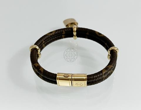 Louis Vuitton Brown Twice Keepit Trunk Charm 1923 Bracelet 