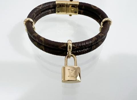 Louis Vuitton Keep It Twice Bracelet Monogram Canvas Brown 68687167