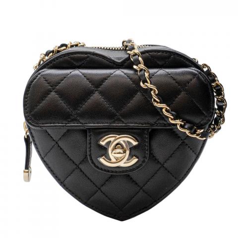 Sell Chanel Small Heart Bag - Black