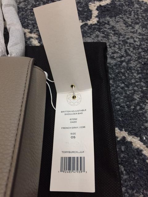 Tory Burch Emerson Envelope Adjustable Shoulder Bag/Crossbody in French  Gray 