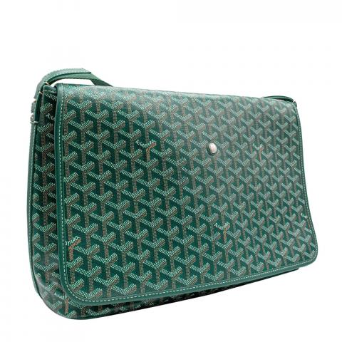 Goyard 'Capetien MM' Green Messenger Bag
