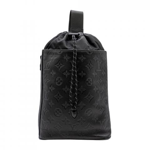 Louis Vuitton Chalk Sling Bag Monogram Shadow Black in Calfskin with  Black-tone - US