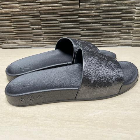 Louis Vuitton 2021 Waterfront Mule Monogram Eclipse Slides w/ Tags - Black  Sandals, Shoes - LOU536564