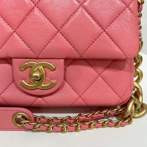 Sell Chanel Mini Square Flap Bag - Pink | Huntstreet.Com