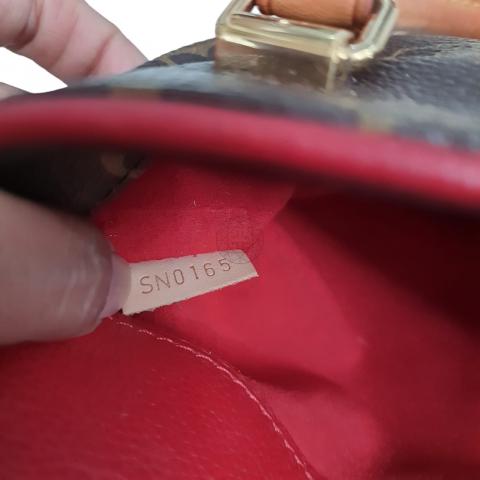 Pallas Louis Vuitton Handbags Brown Pink Cloth ref.918559 - Joli