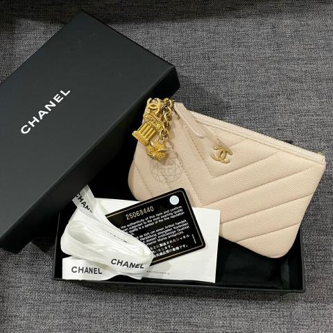 Chanel O Case Small Beige