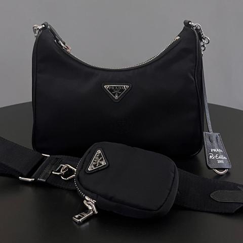 Sell Prada Nylon Multi Pochette Bag - Black