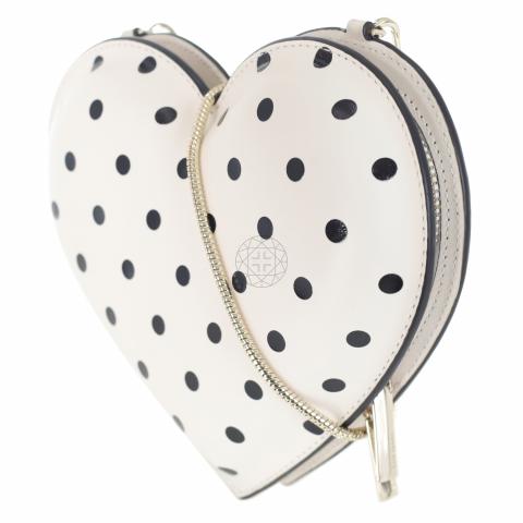 NWT Kate Spade Cheers Charming Polka Dot Boxed Chain Crossbody Clutch Bag.  Black | eBay