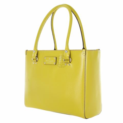 Kate Spade Yellow and White Large Floral Bee Canvas Tote w/ Gold Leather  Purse - Women's handbags
