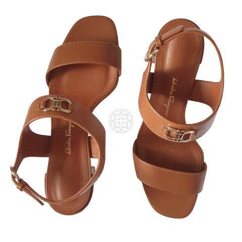 Sell Salvatore Ferragamo Gancini Sandal - Brown | HuntStreet.com
