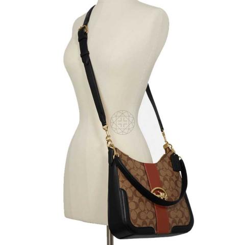 Sell Coach C7229 Signature Georgie Hobo Bag Brown