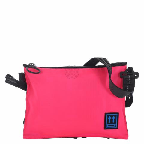 Off-White Pink and Black Flat Crossbody Shoulder Bag Off-White