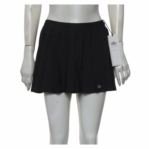 Alo Yoga Varsity Tennis Skirt Black