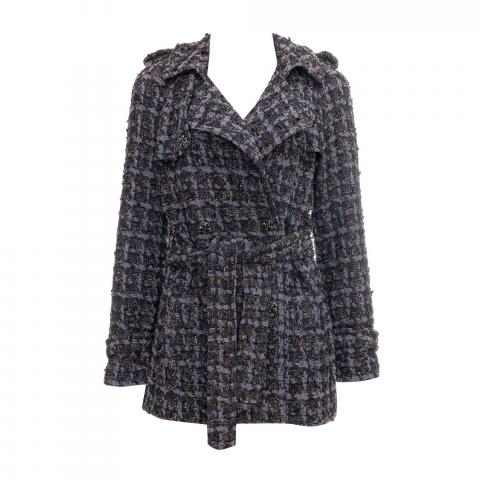 chanel long tweed jacket