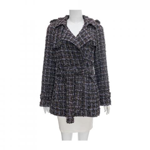 chanel long tweed jacket