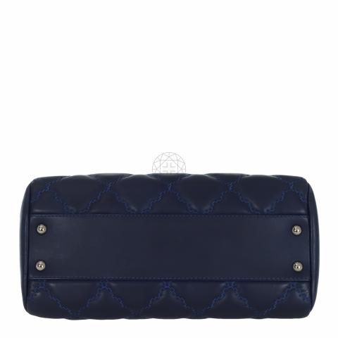 Sell Chanel Leather Large CC Hampton Flap Shopping Tote - Blue