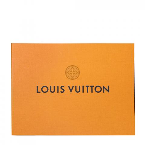 NEW LOUIS VUITTON Monogram Denim Tie Dye Mens Auteuil Slippers 7.5 Blue (800