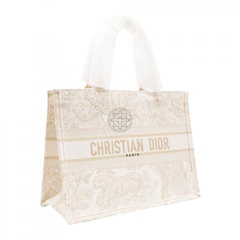 Sell Christian Dior Gold-Tone New Medium Toile De Jouy Book Tote -  Gold/Off-White | Huntstreet.Com