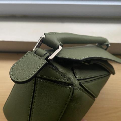 Loewe Avocado Green Small Puzzle Bag - NOBLEMARS