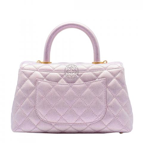 Sell Chanel 22P Small Coco Handle in Iridescent Lilac Caviar with