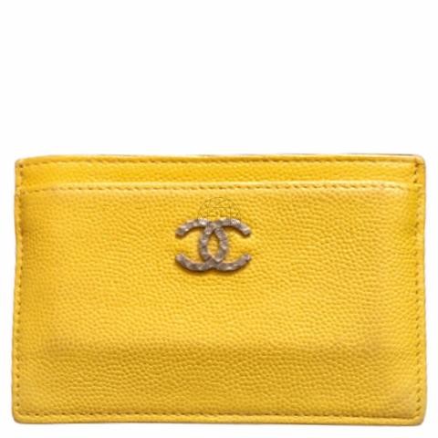 Sell Chanel CC Caviar Card Holder - Yellow
