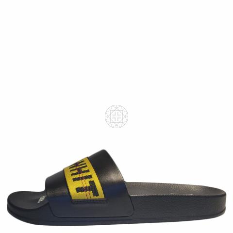 Sell Off-White Industrial Belt Slide Sandals Black/Yellow